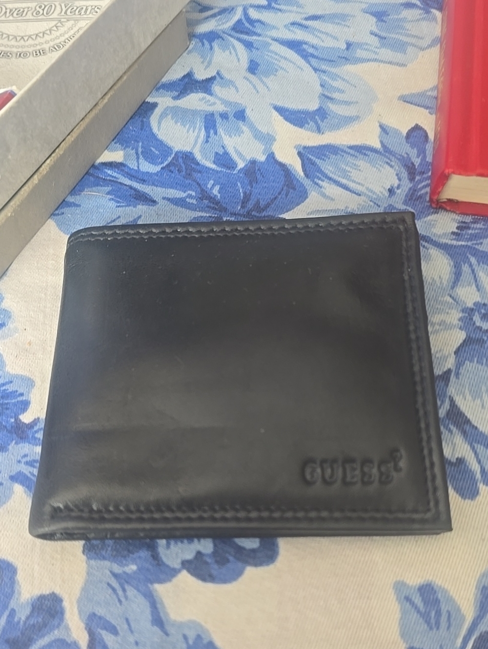 GUESS Black Leather Bifold Wallet